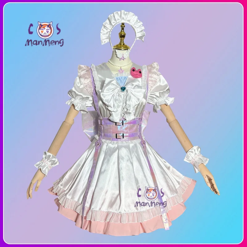 

NEEDY GIRL OVERDOSE KAngel Rain Ame cosplay Magical Girl costume Halloween Party Lolita Dress Wig Time Accessories Women's Set