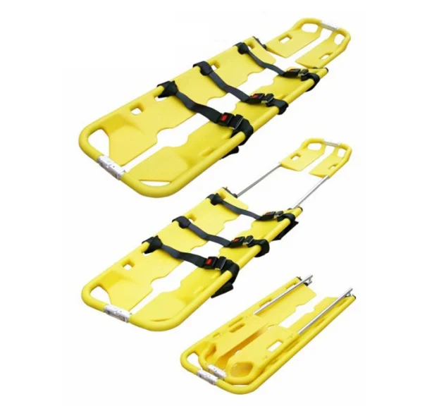 Hospital plastic emergency stretcher high quality scoop stretcher