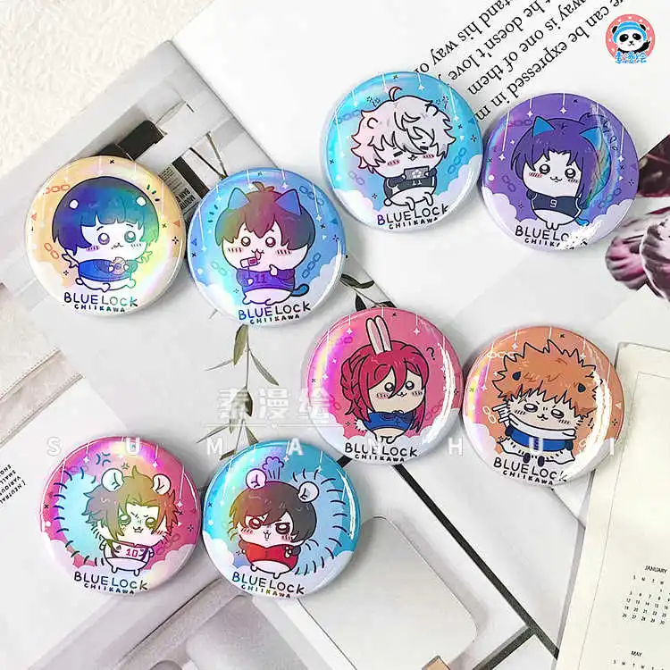 

BLUE LOCK Isagi Yoichi Bachira Meguru Chigiri Hyoma Nagi Seishiro Rin Itoshi Mikage Reo Cosplay Anime Badge Decoration 25/58mm