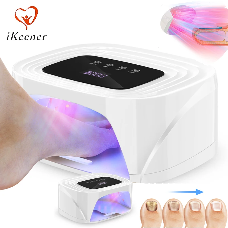 New Finger Toenails Nails Fungus Laser Device 470nm Blue Light 650nm Red Dual Light Timer Onychomycosis Anti Fungal