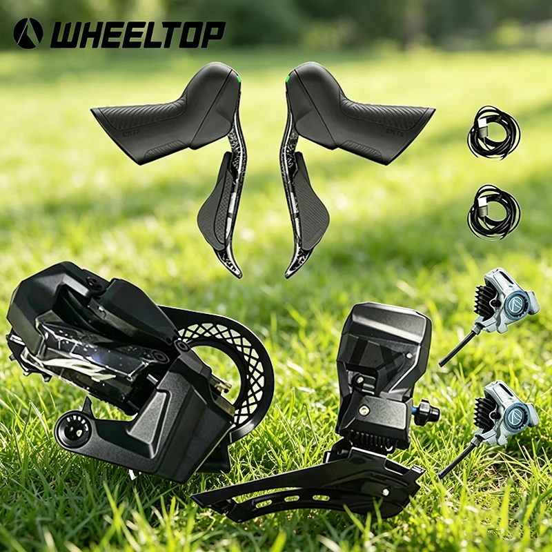 WHEELTOP EDS TX 7000 Wireless Electronic Groupset 7-14 Speed, Hydraulic Disc Brake, Carbon Fiber, Large Guide Pulley