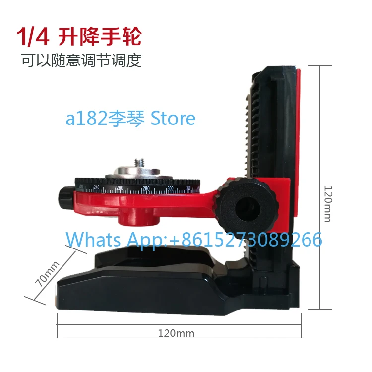1/4 interface L-type multi-functional bracket, special base for ceiling, level, magnetic wall hanger, extension and lowering