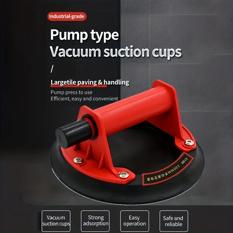 

2025 Vacuum Suction Cup 200kg Loading Capacity Heavy Duty Vacuum Spreader for Tile Adsorption Granite Glass Lifting 8 Inch Cup