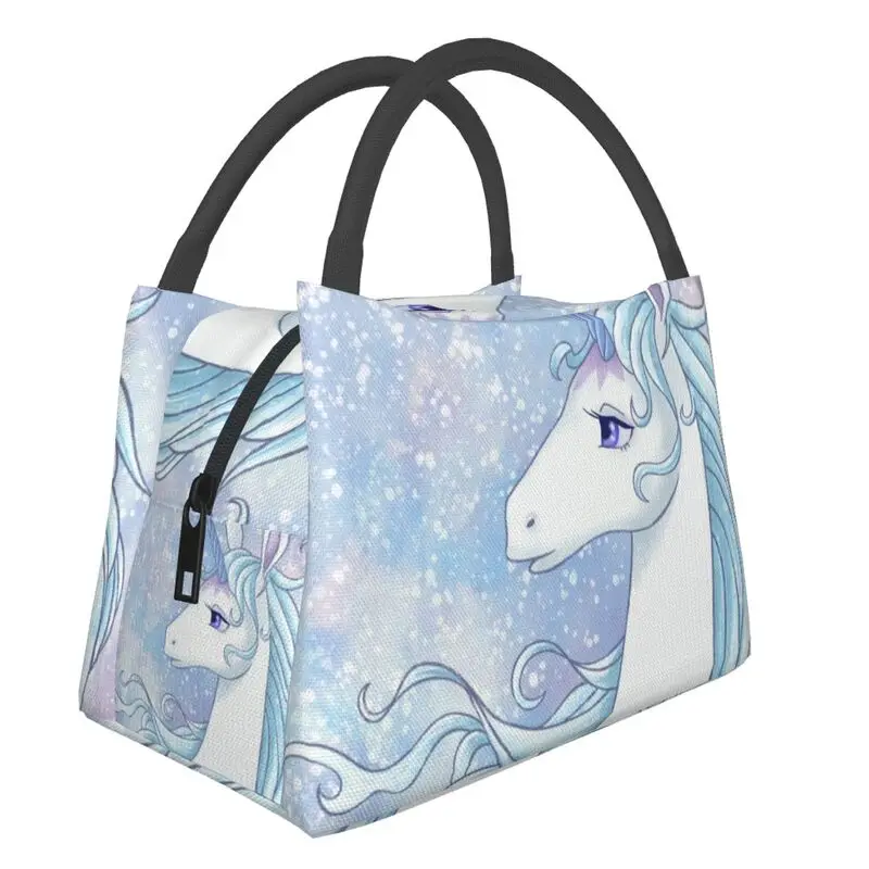 

The Last Unicorn Thermal Insulated Lunch Bag Women Fantasy Movie Resuable Lunch Container Outdoor Picnic Storage Meal Food Box