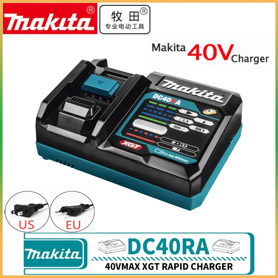 

Makita DC40RC Original Fast Charger Digital Display 40Vlithium Battery Charger Dual Fan Design Continuous Input Power 220W