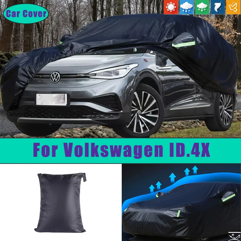 

For Volkswagen ID.4X Car Full Outer Covers Outdoor Waterproof Dustproof Sun Rain Snow Protection Exterior Car Accessories