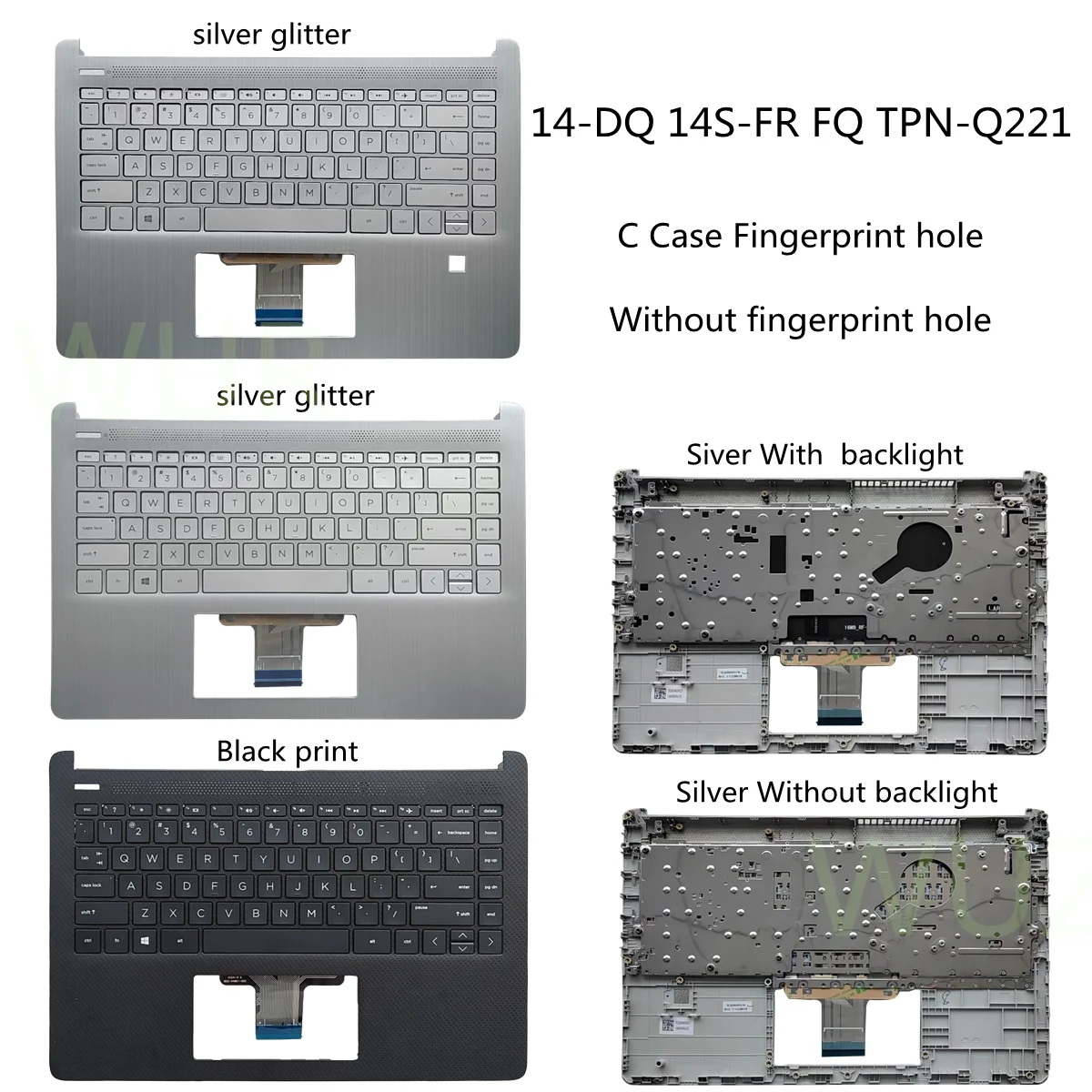 New Laptop Palmrest Top Case C Case For 14-DQ TPN-Q221 L88200-001 L88206-001  M03796-001 L61507-001