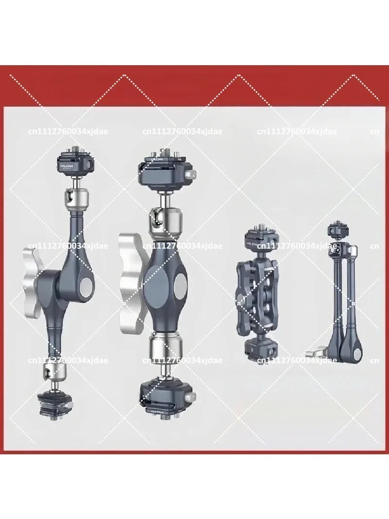 Dual Head Quick Release Magic Arm 7/11 Inch Articulating Friction Arm for Mirrorless Camera Monitor Expansion Bracket