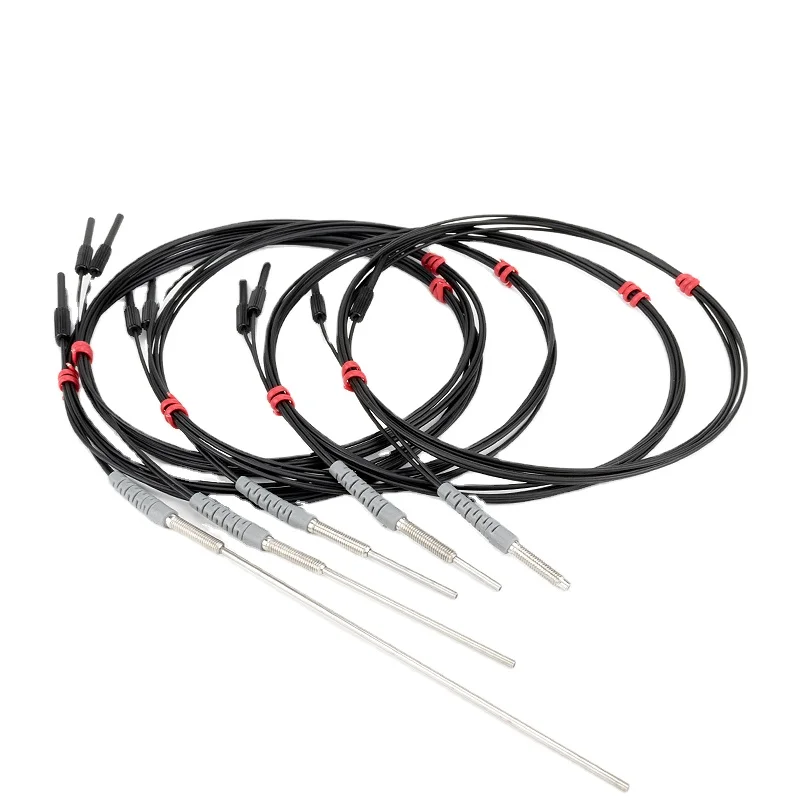 NPN or PNP Metal Detector Position Sensor Stainless Steel M4 Bending Fiber Optic Sensor