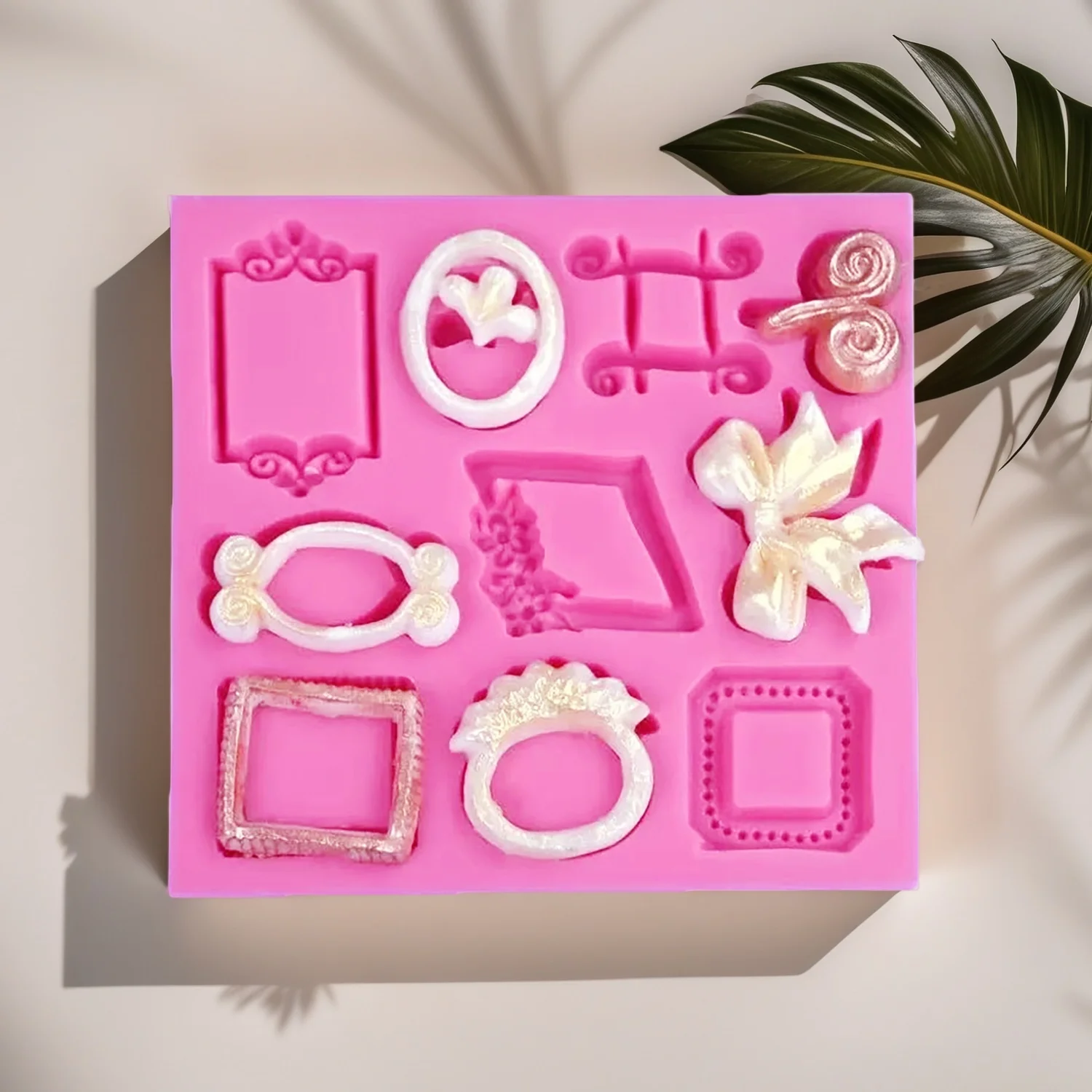 Big Square Frame Silicone Mold Fondant Cake Decorating Tool Sugarcraft Chocolate Gumpaste Mold Baking Tools