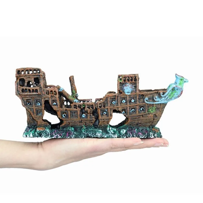 

Aquarium Titanic Shipwreck Creative Fish Tank Landscape Titanic Pirate Ship Creative Shipwreck Phoenix Ship Creative Attractive