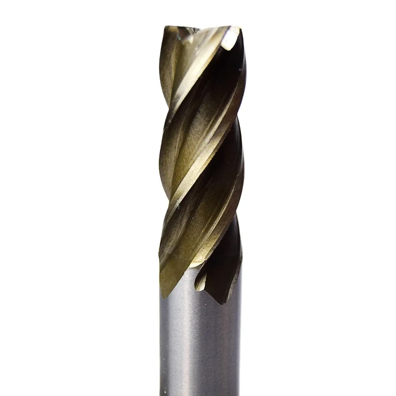 For 4-16Mm Hard Straight Shank End Mill High Speed Steel Alloy 4-blade End Mill Drill Bit Tungsten Steel, Milling Head Set