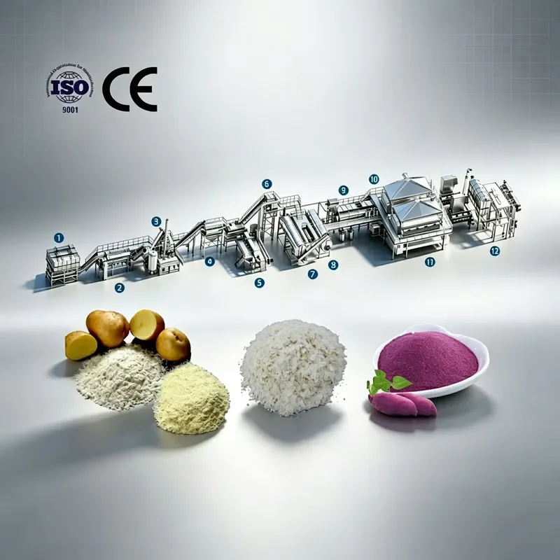 Advanced Customized Potato Flakes Complete Production Line Corn Starch Plant Potato Flakes Machinery Equipment