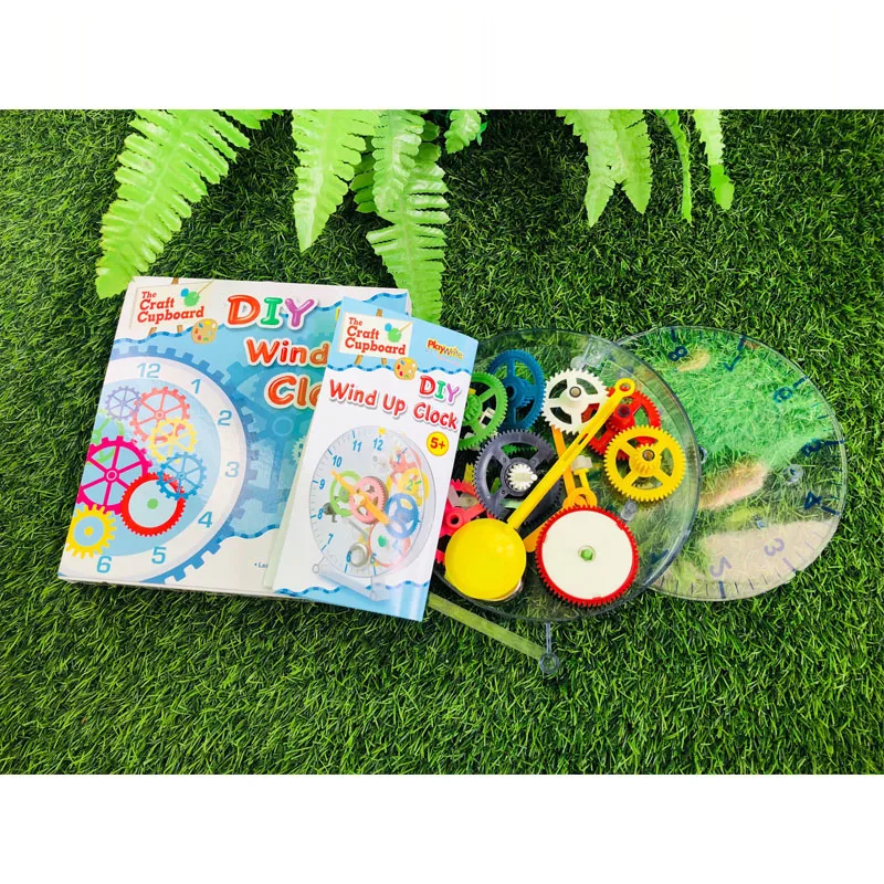 DIY Assembled Clockwork Clock Model Puzzle DIY Toy Clock Mechanical Gear Teaching Clock DIY Electronic Kit view 6