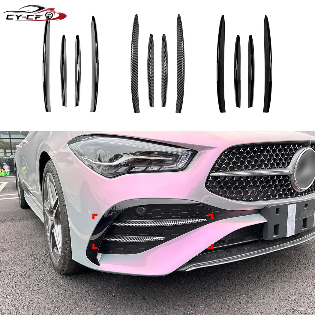 Applicable to Mercedes-Benz CLA-class C118 X118 late 2023+ AMG grille trim wind cutter car sticker exterior modification