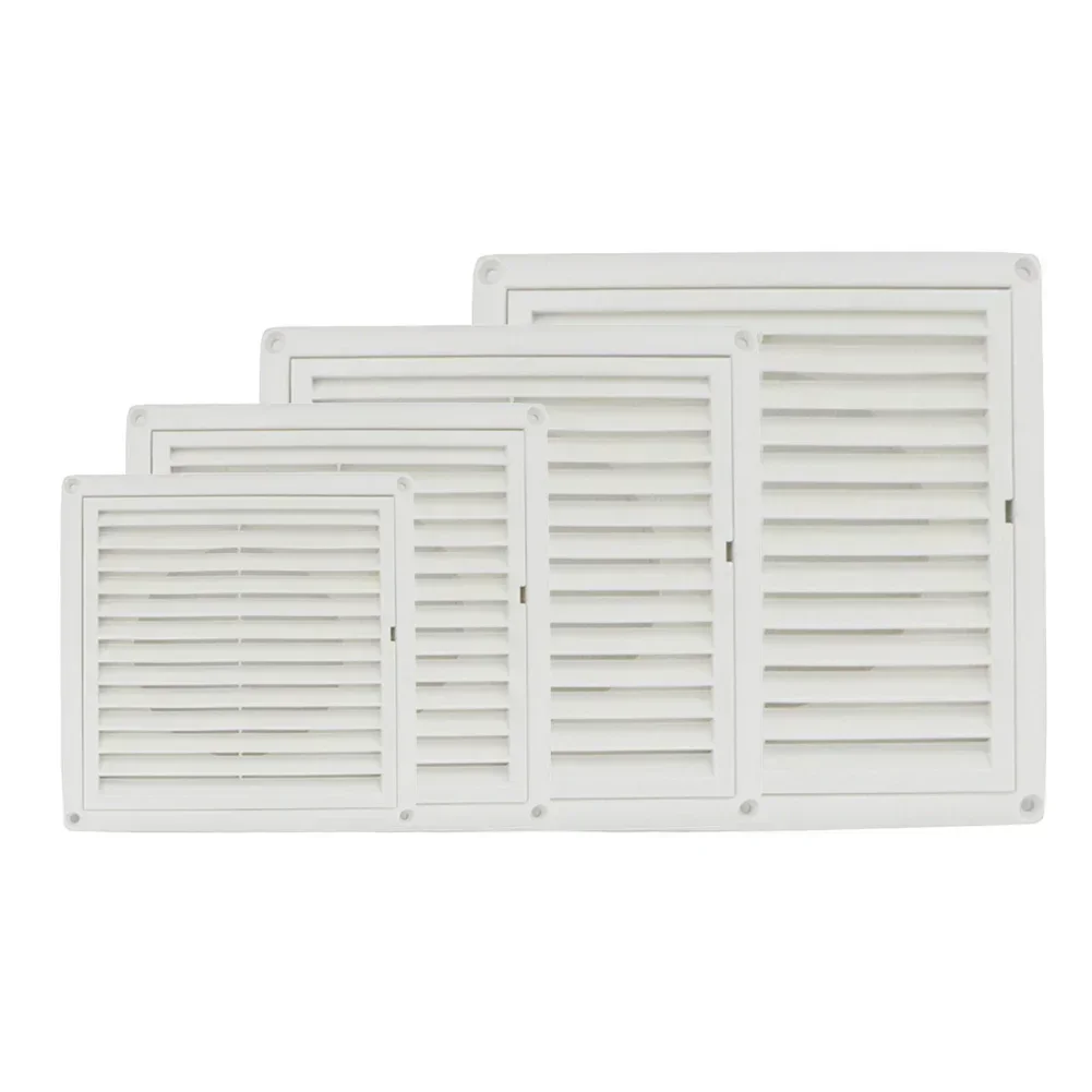 Griglia di ventilazione, copertura di ventilazione interna esterna, materiale plastico ABS, colore bianco, installazione semplice, migliora il flusso d'aria