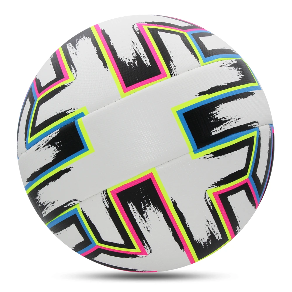 新しいサッカーボール標準サイズ 5 ミシンステッチボール PU 素材スポーツリーグマッチサッカートレーニングボール futbol voetbal