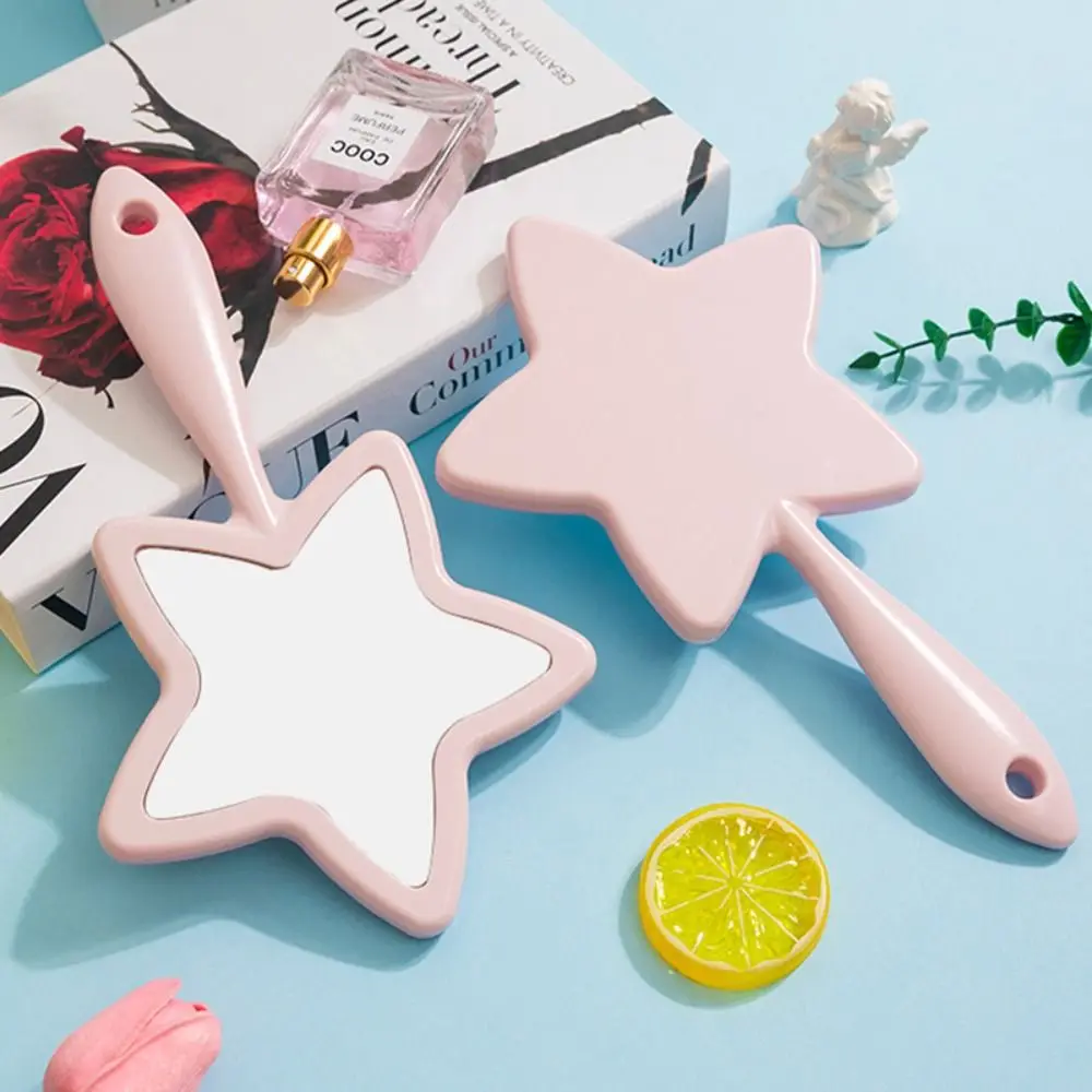 Portable Star Shaped Makeup Mirror Vanity Handheld Cosmetic Mirror Creative Compact Mirror