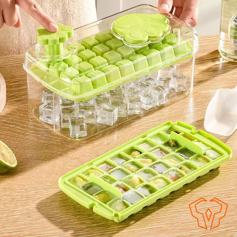 

Ice Cube Mold Push Type Food Grade Home Ice Maker Refrigerator High Capacity Ice Maker Ice Cube Tray Ice Cream Silicone Mold