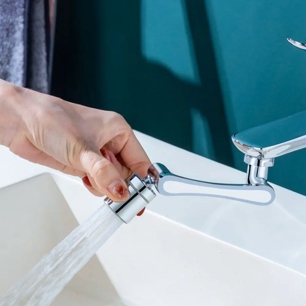 Robot Arm Faucet Aerator 1440 Degree Swivel Kitchen Sink Water Saving Extender Tap Nozzle Metal Adjustable Spray Head
