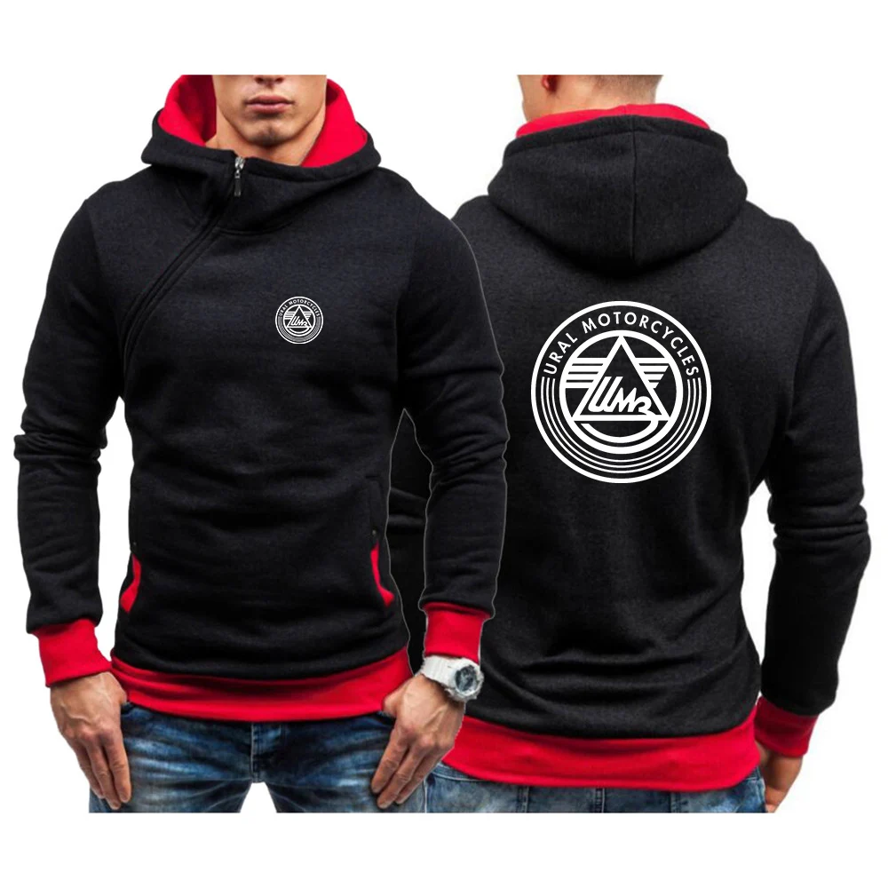 

Russian Ural Motorcycle 2024 New Men Spring And Autumn Five-color Sweatshirt Comfortable Casual Harajuku Hoodies Coats Tops