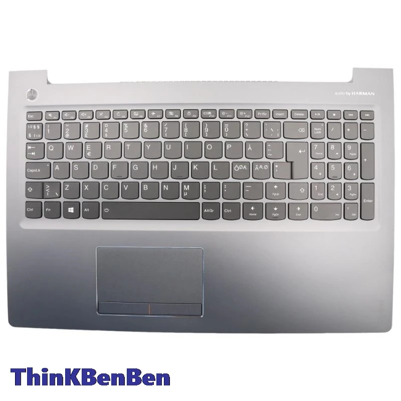 

NDC Nordic Gun Metal Keyboard Upper Case Palmrest Shell Cover For Lenovo Ideapad 510 15 15IKB 15ISK 5CB0M31093