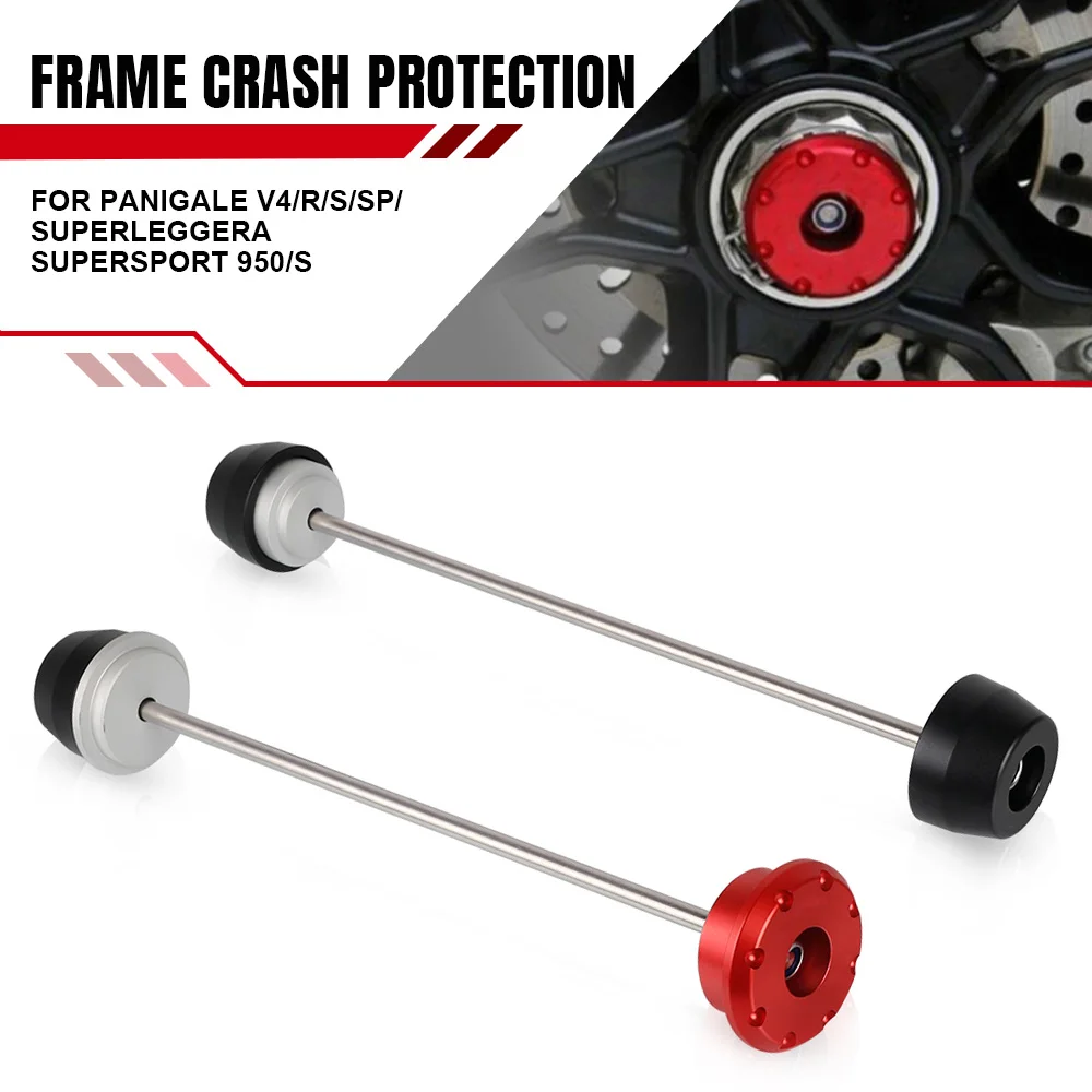 

Frame Crash Protection Front Wheel Frame Slider Rear Axle Sliders For Ducati Panigale V4/R/S/SP/Superleggera SuperSport 950/S