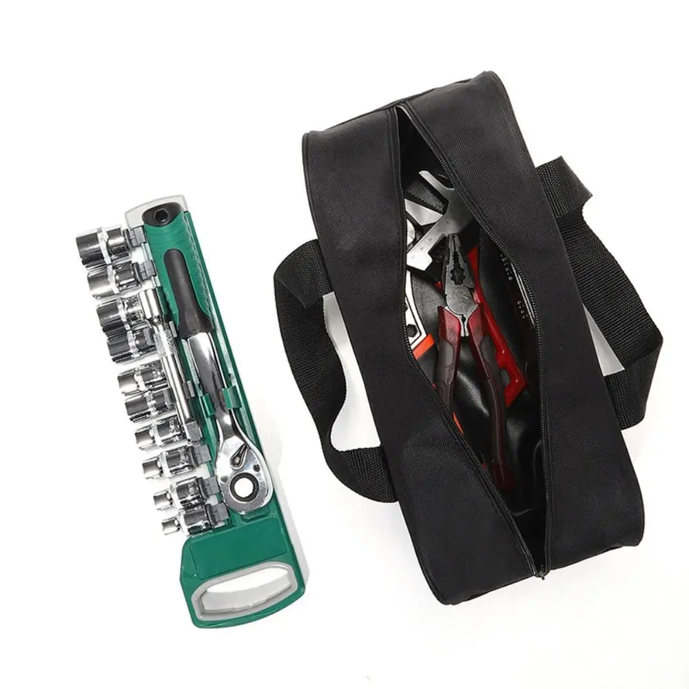 Waterproof Oxford Cloth Tool Bag Durable Compact Design Electricians Tool Bag Hand Strap Large Capacity Tool Organizer Bag