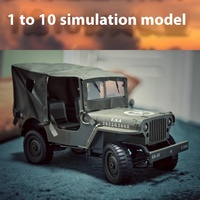 JJRC C8815 Rc Car 1941 WILLYS 2.4g 4wd RTR Crawler Climbing Scale Military Truck Offroad Vehicle Adult Toy Gift for Kids