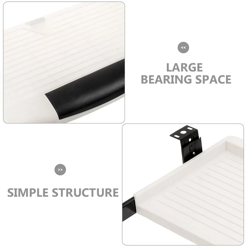 مجموعة واحدة من صينية لوحة المفاتيح تحت المكتب، درج لوحة المفاتيح المنزلق، مساحة تحمل كبيرة، أداء هادئ، صينية كتابة مريحة للكمبيوتر