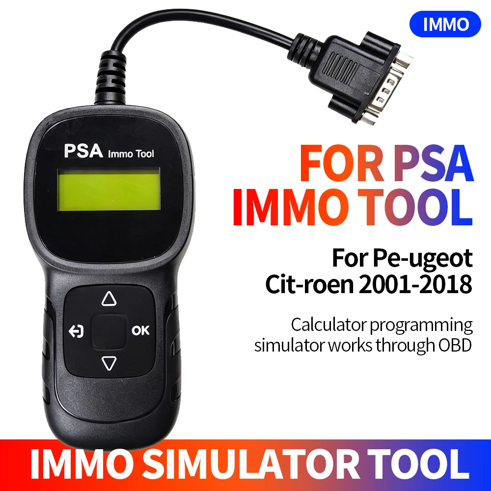 New for PSA IMMO Tool Reader Simulator Caculator Pin Code For Peugeot Cit-roen 2001-2018 VS FNR OBD Programming Emulator
