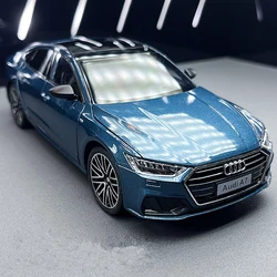 AUDI A7 Coupe Alloy Car Model, Diecast Metal, Veículos de brinquedo, Car Model Simulation, Coleção de Som e Luz, Presente Infantil, 1:24