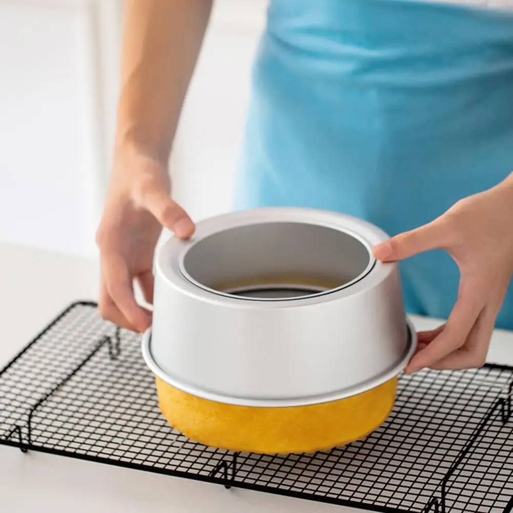 2/4/5/6/7/8/10/12-Inch Aluminum Alloy Cake Pan with Removable Bottom Non-stick Round Springform Cake Pan Cheesecake Baking Mold