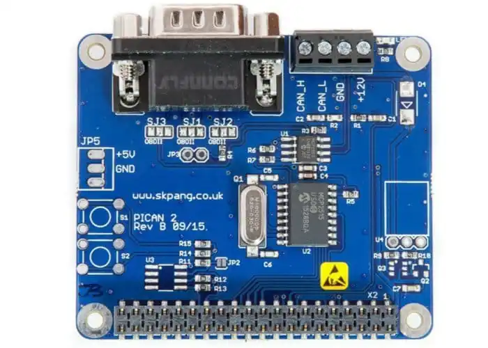 Imagem -04 - Acessórios Raspberry pi Pican2 Can Bus Módulo Pican Raspberry Mcp2515