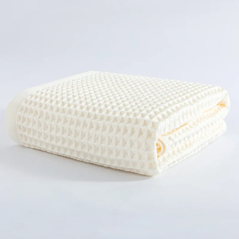 1 Piece 70x140 Cm High Quality 100% Cotton Waffle Bath Towel Adult Soft Absorbent Towel Home Bathroom Towel
