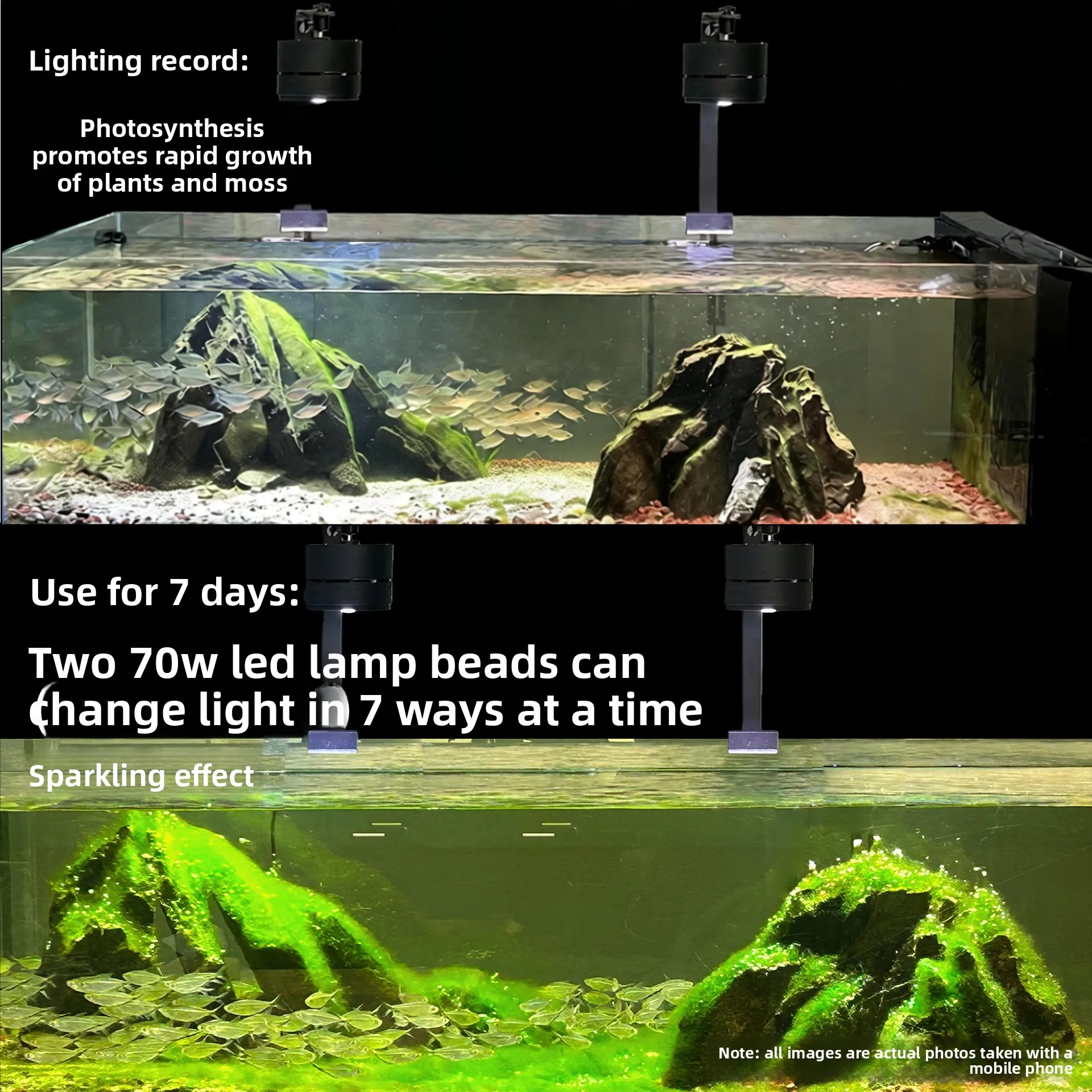 2026 Full Spectrum LED Aquarium Light Stream Tank Aquatic Moss Algae Landscape Lamp
