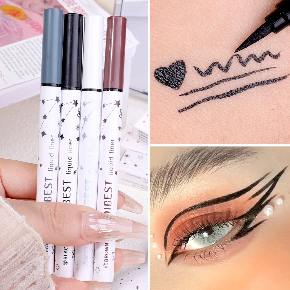 24 Colors Eyeliner Pen Easy To Wear Colorful White Yellow Blue Eye Liner Pencil Waterproof Fashion Beginners Eyeliner Eye Makeup