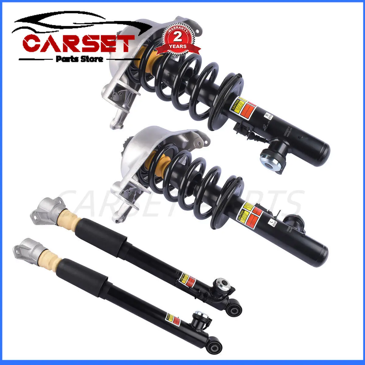 4PCS Front+Rear Coil Spring Shock Absorber Assembly with ADS For Audi Q5 8R 8R0413029 8R0413030 8R0413029J 8R0413030J