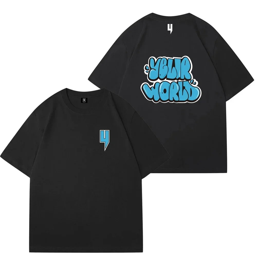 

Yelir World Men's Loose Fit Pure Cotton Short Sleeve T-Shirt Casual Breathable Base Layer Top Summer Fashion Brand Tee