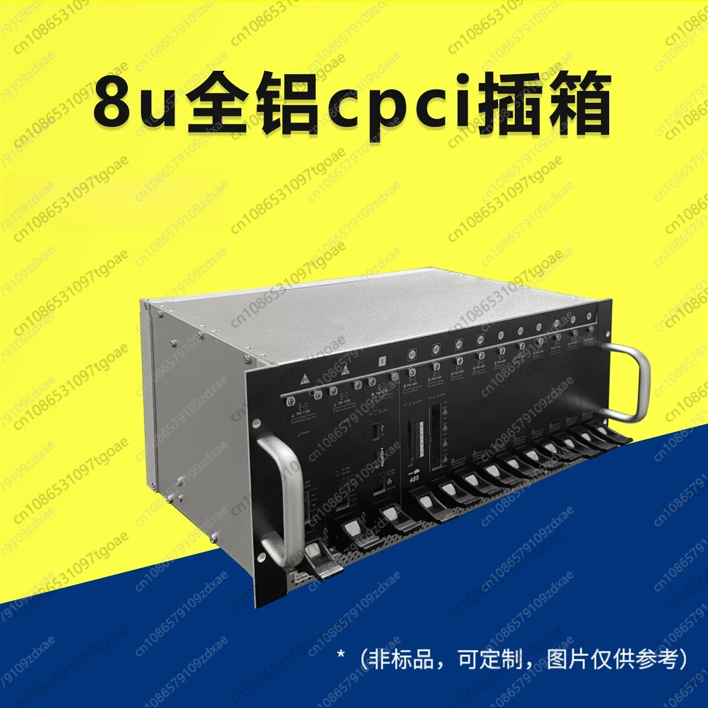 YYY 8U aluminum plug box DIY custom industrial control chassis, aluminum alloy heat dissipation CPCI server chassis