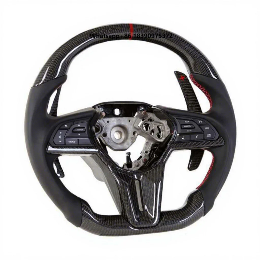 

Carbon Fiber Steering Wheel for R35 R 35 Exhaust 2009 up Old to New Upgrade Update Steering Wheels Assembly