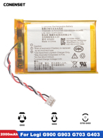 3.7V 1100mAh Replacement Battery For Logitech G403 G703 G900 G903 Wireless Mouse Feet Skates