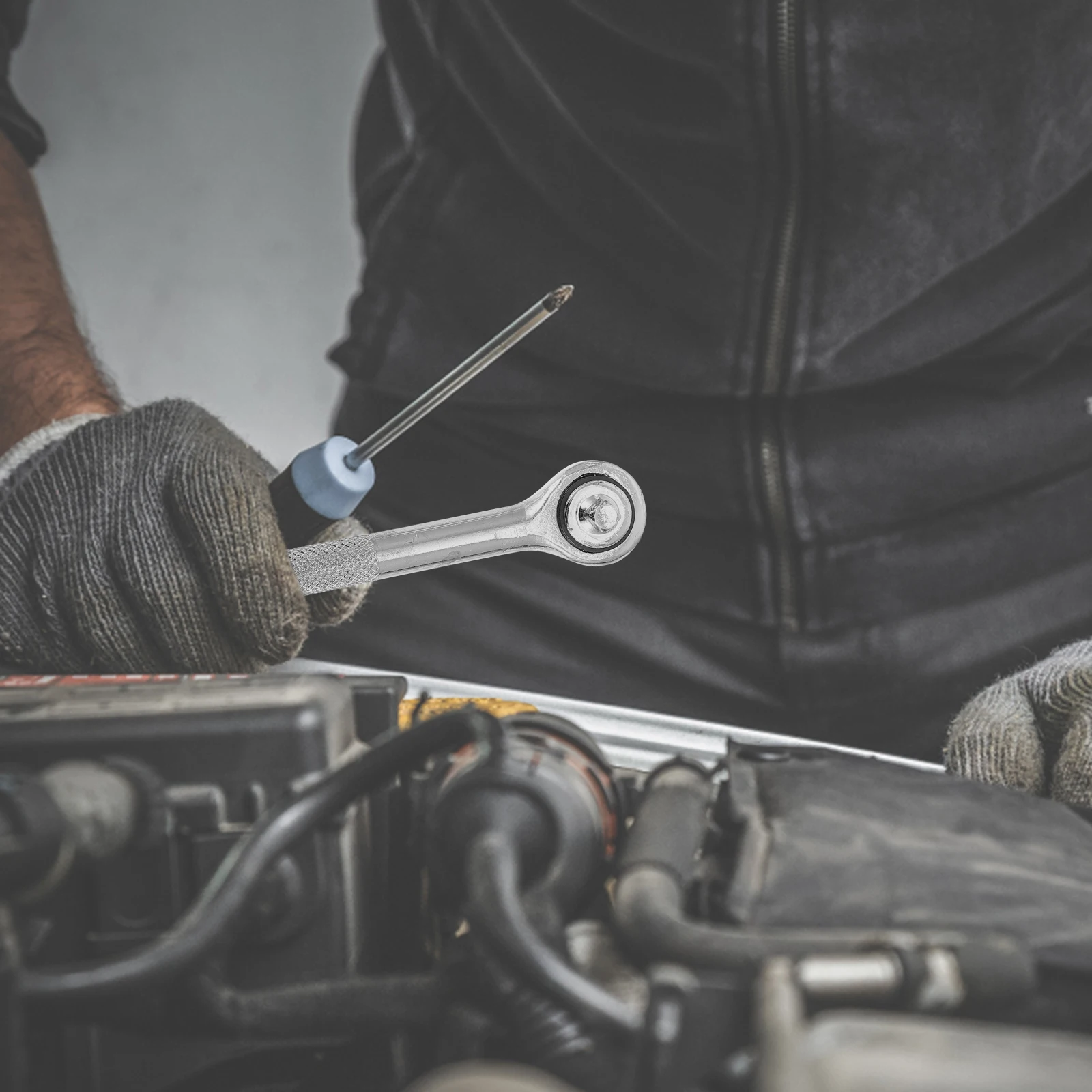 

2Pcs Ratchet Wrench Set High Quality Steel Lightweight Ergonomic Non-Slip Handle Anti-Rust DIY Auto Repair Multifunctional