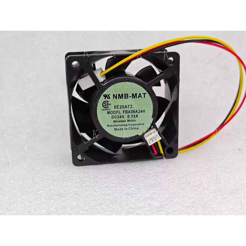 C  FOR 1PCS NMB-MAT FBA06A24H DC24V 0.13A 60*25MM 3-Wire Inverter Cooling Fan