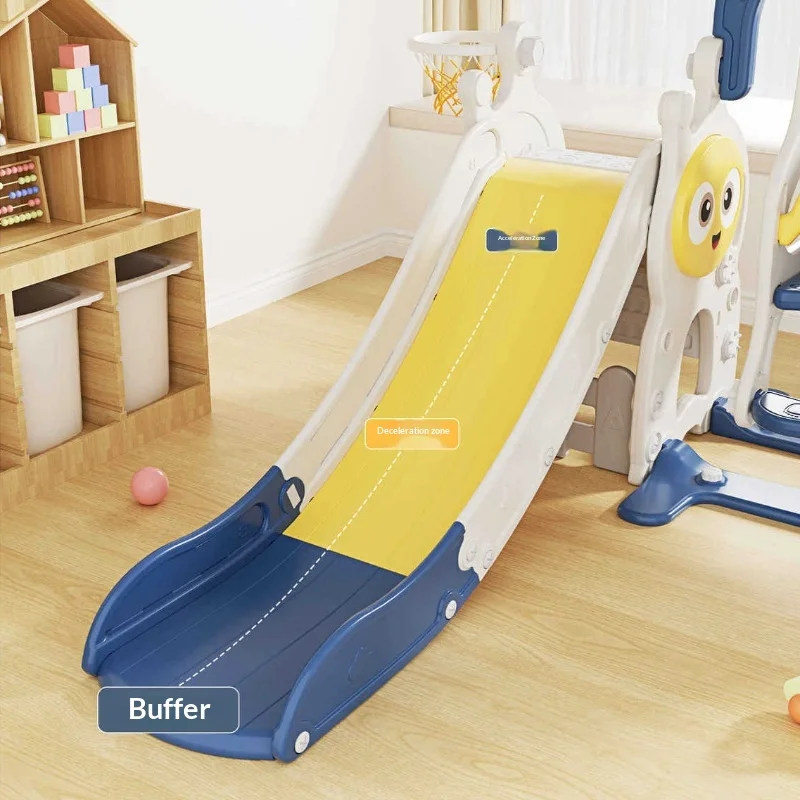 

Kids Toddler Indoor Slide Swing Climber Playset 3Way Home Playroom Backyard Safe Foldable BPA Free Jump Castle Slide for Kids