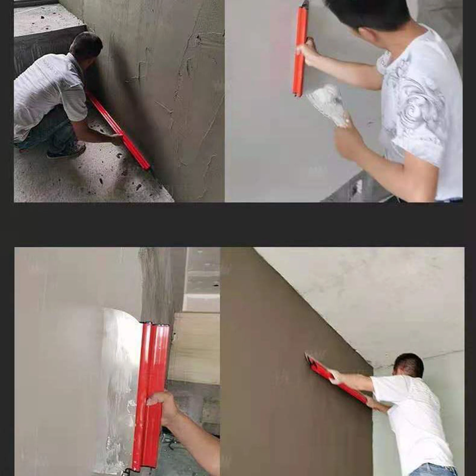 Stainless Steel Wall Paint Shovel Repairing Drywall Hand Tools Rubber Handle Spreader Putty Scraper Paint Plaster Scraping