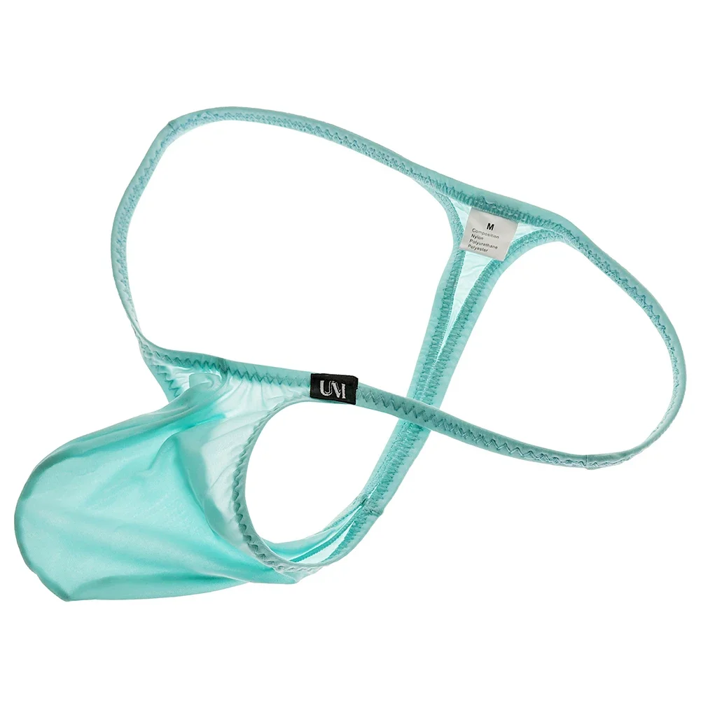 

Sexy Men's Super Thin Low Waist Thongs G-strings Panties U-convex Pouch Bikini Underwear Male Briefs Shorts