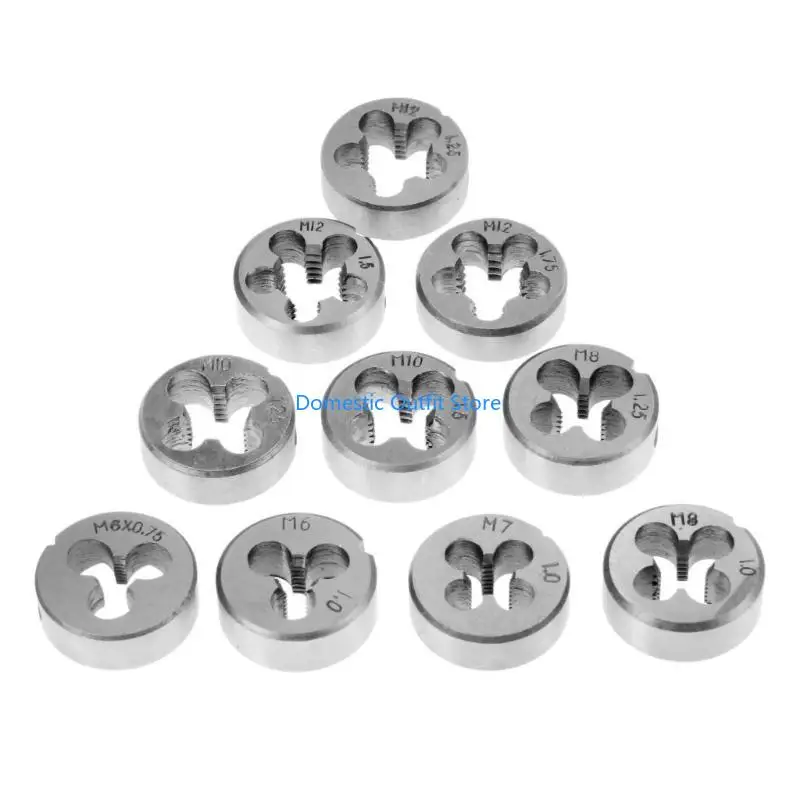 

10Pieces Socket Wrench Set Steel Hand Tool for Mechanics and DIYer Auto Repairs 68TC