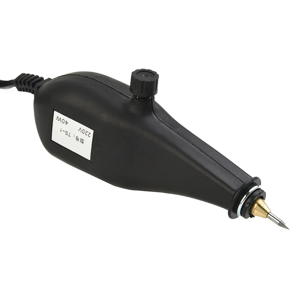 Pluma de grabado eléctrica, herramienta de grabado de 220V, 40W, máquina Plotter de pluma de tallado, puntas de cincel, madera, Metal, vidrio,