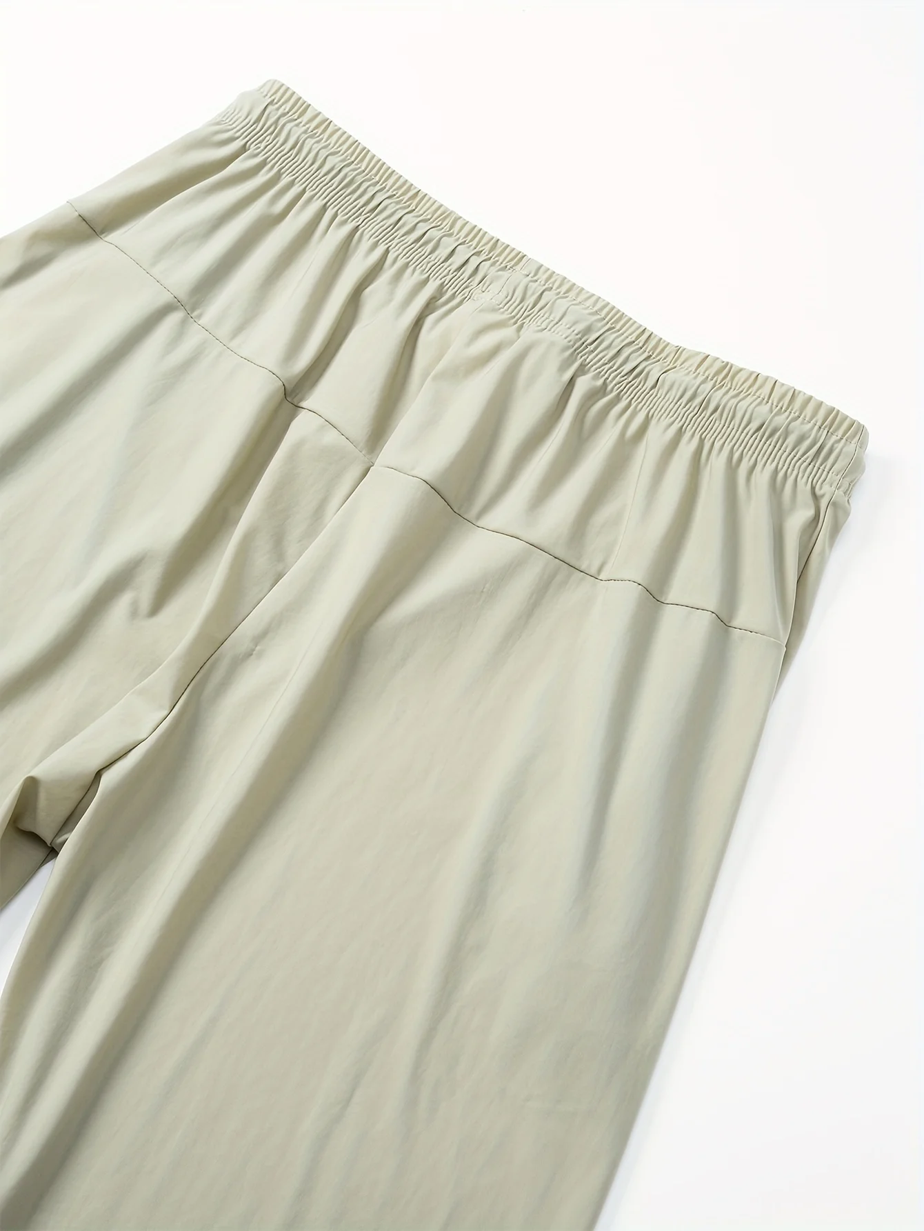 Herren Geschenkset: 3-teilige Lässige Sport-Jogginghose aus Eisseide, Atmungsaktiv, Erfrischend, Elastisch, Schnelltrocknend, Grau – Detail 8